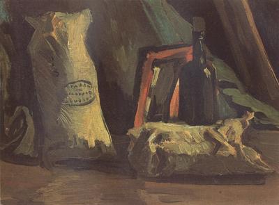 Vincent Van Gogh Still Life with Two Sacks and a Bottle (nn040 Sweden oil painting art